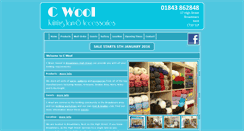 Desktop Screenshot of cwool.co.uk